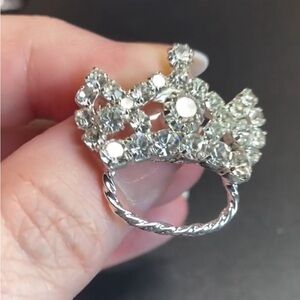 Eisenberg Ice Vintage Crown Brooch